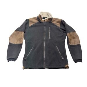 KÜHL Alpenwurx Sherpa Lined Full Zip Fleece Jacket Men S‎ Brown Black